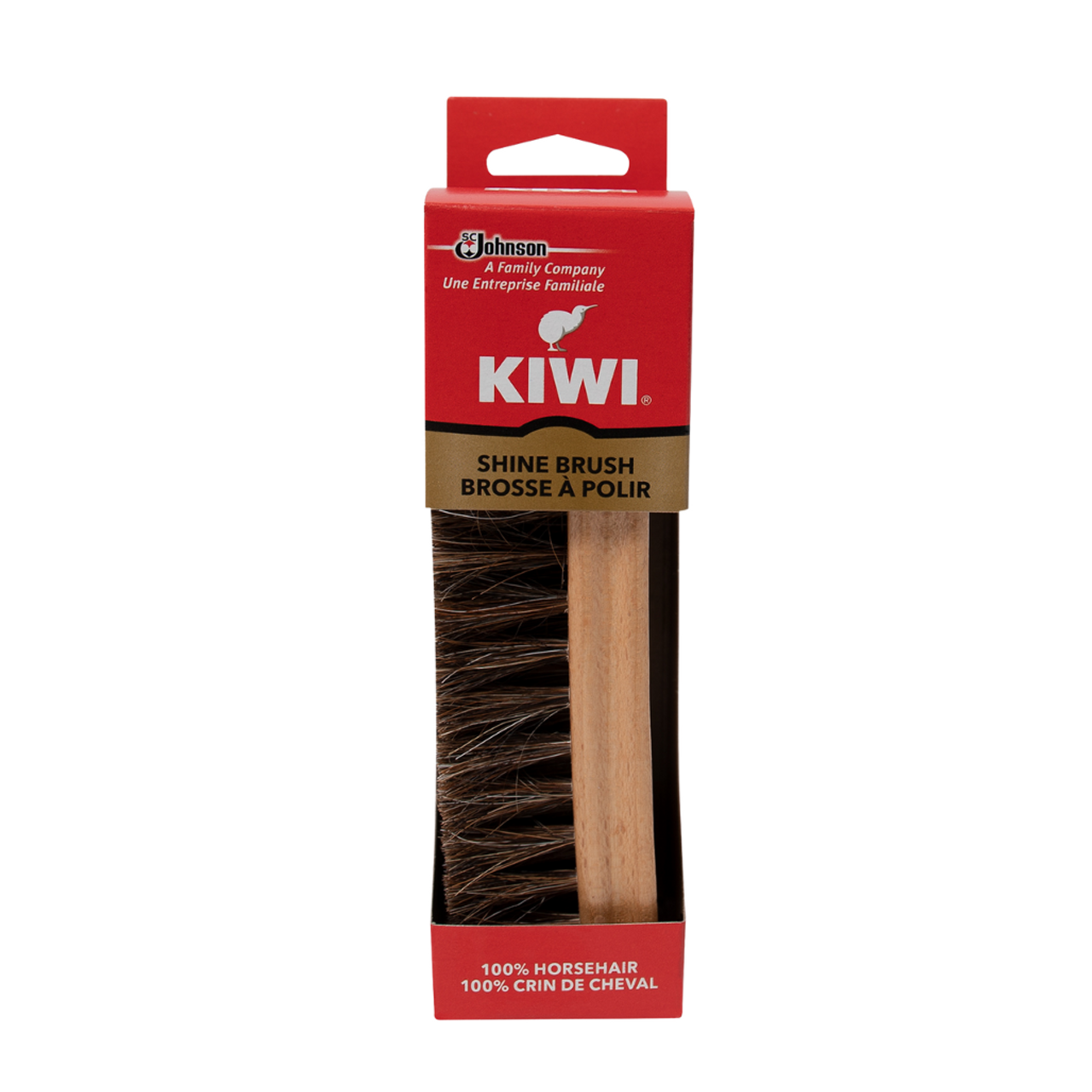 Kiwi Horse Hair Shine Brush