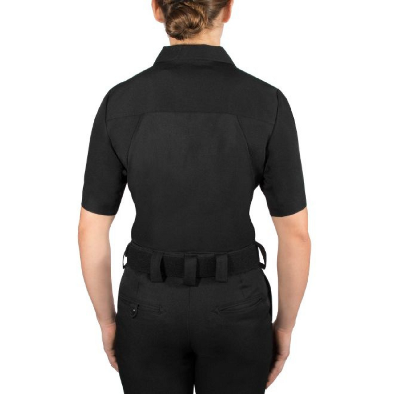 Women's Short Sleeve Polyester ArmorSkin Base Shirt | Black