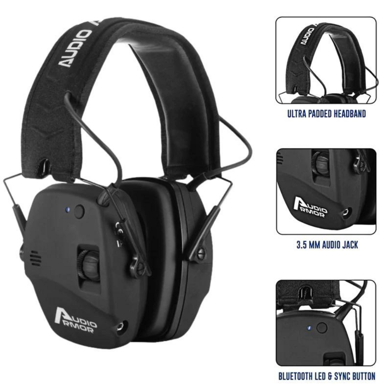 Audio Armor Hearing Protection Headset w/ Bluetooth