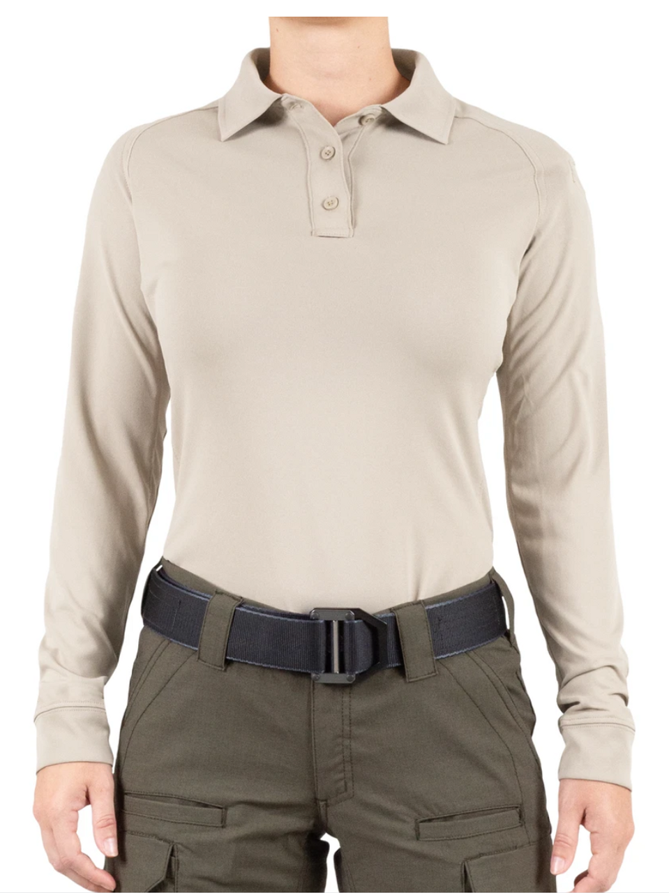 This versatile short sleeve polo with its superior fabric, features, and specialized fit is the go to shirt for active female professionals. First Tactical’s Performance Polo works as hard as you do.