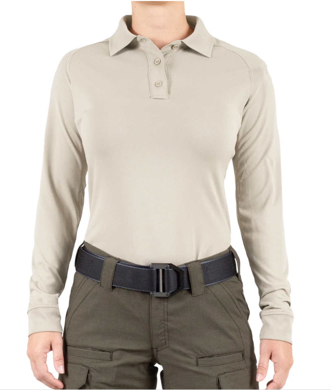 This versatile short sleeve polo with its superior fabric, features, and specialized fit is the go to shirt for active female professionals. First Tactical’s Performance Polo works as hard as you do.