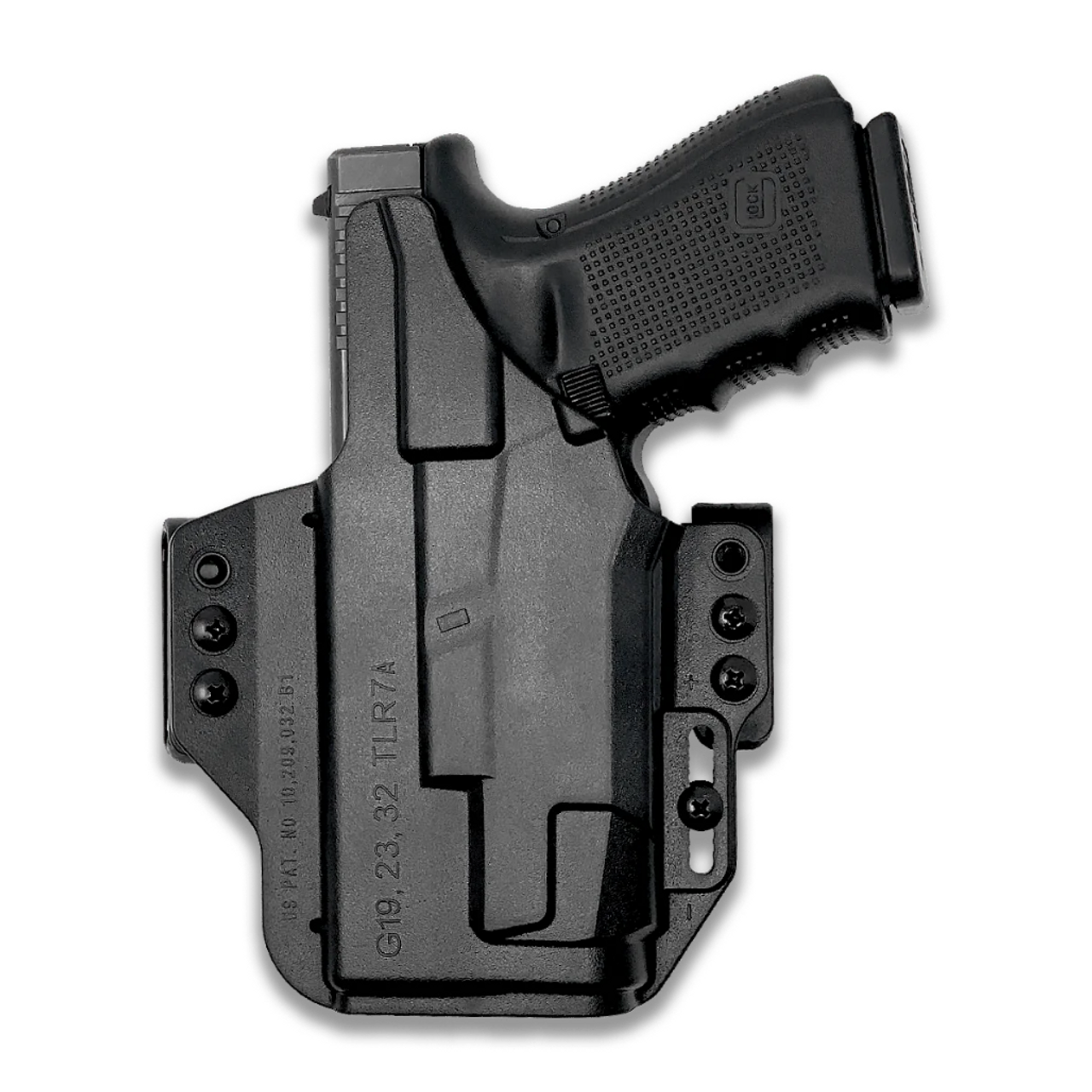 IWB Holster |  Glock 19 (Gen 5) MOS Streamlight TLR-7A | Right Hand