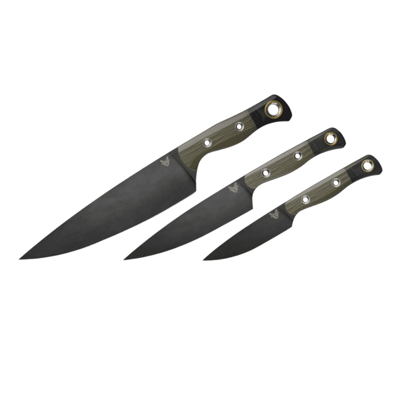 4000BK-01 Kitchen Cutlery 3-Piece Knife Set
