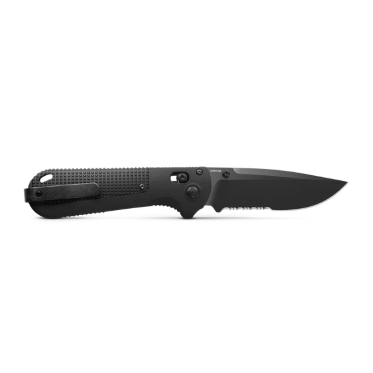REDOUBT | Black Grivory | Drop Point Serrated Edge Knife