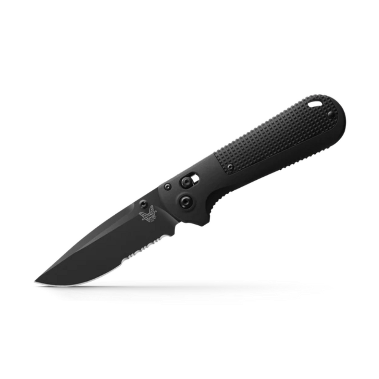 REDOUBT | Black Grivory | Drop Point Serrated Edge Knife