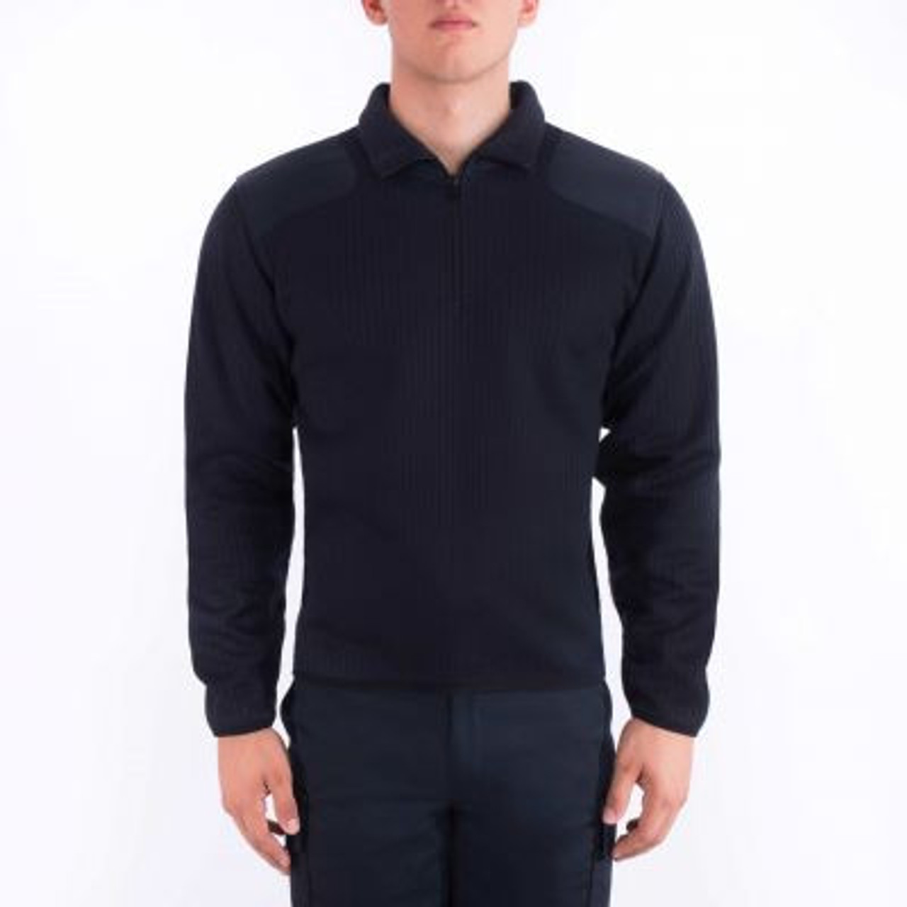 Fleece Lined Quarter Zip Sweater | Previously Patched