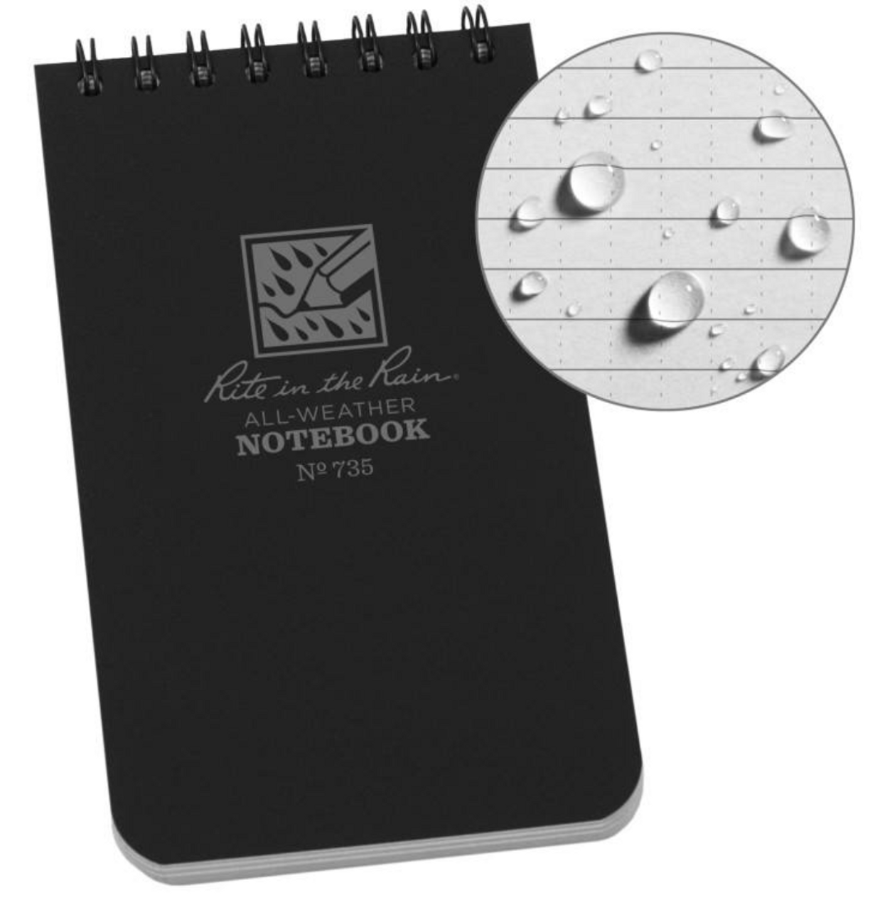 Top Spiral Notebook 3"x5" | All Weather Paper