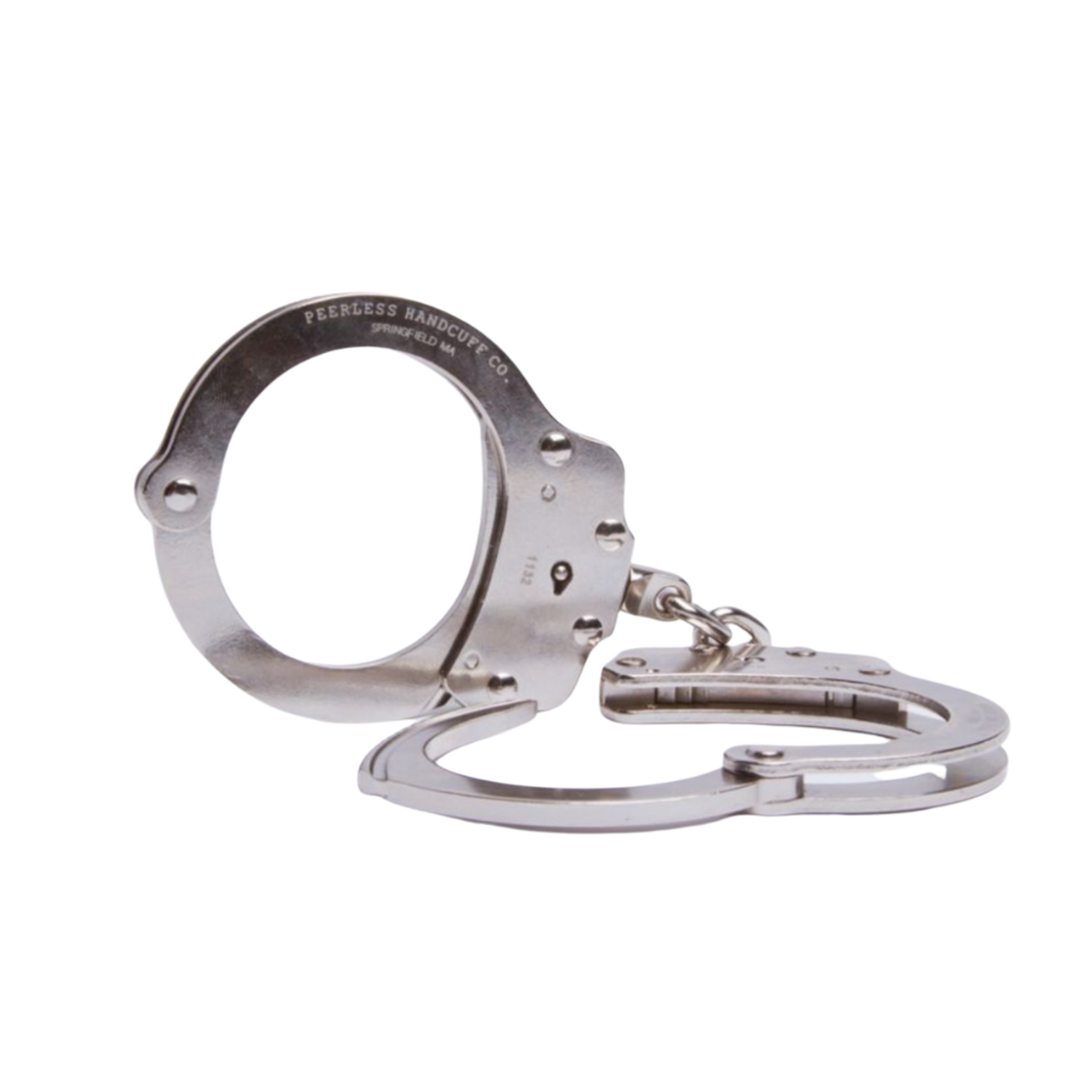 Peerless Chain Link Handcuff | Nickel Finish