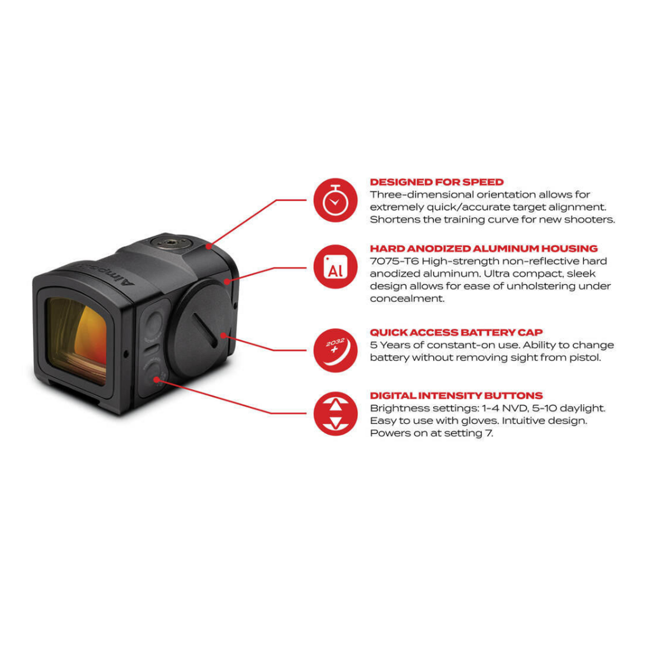 ACRO P-2™ 3.5 MOA | Red Dot Reflex Sight