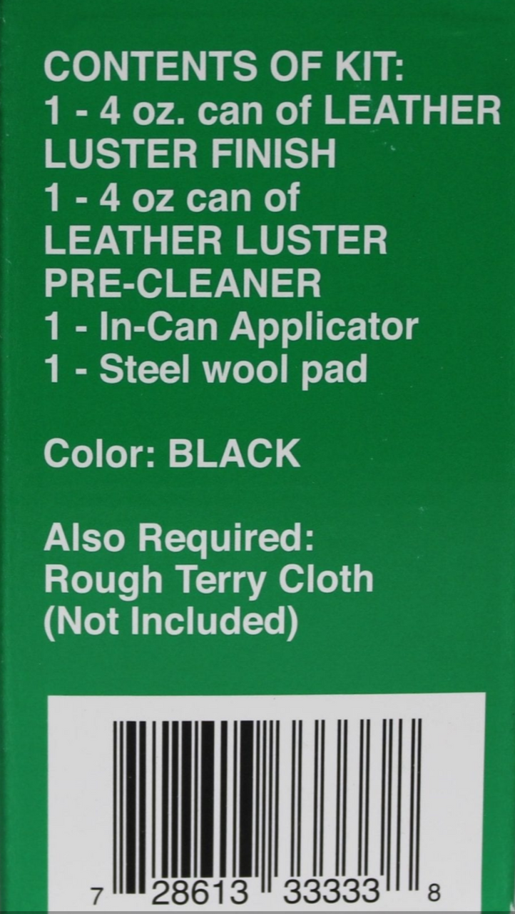 Leather Luster Kit  Brilliant Leather Finish