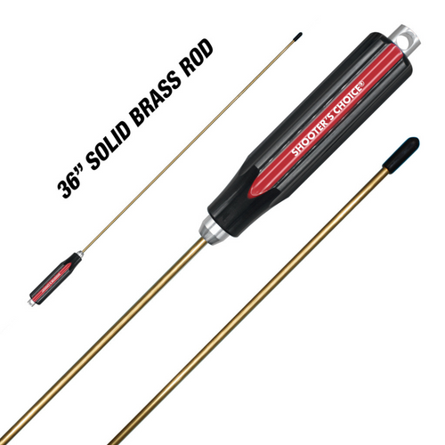 36” Brass One Piece Cleaning Rod | .22 Cal or Larger