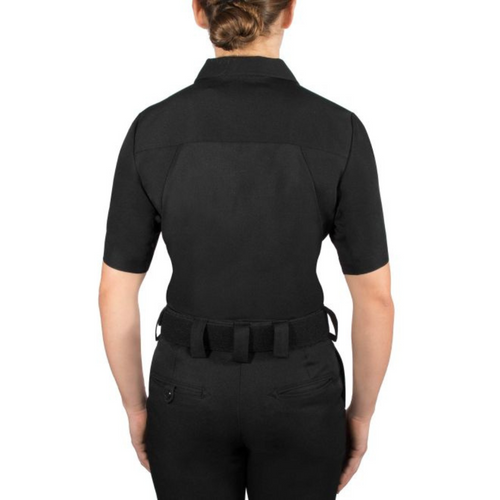 Women's Short Sleeve Polyester ArmorSkin Base Shirt | Black