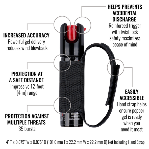 Runner Pepper Spray with Hand Strap