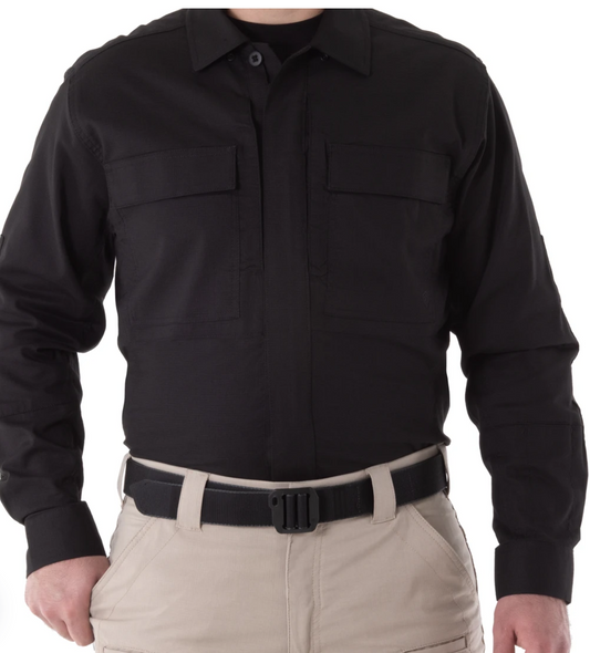 The V2 BDU Series honors the traditional Mil-Spec Uniform but introduces the advanced comfort and flexibility that is a cornerstone of the V2 line. V2 Fabric, Double Dye Technology, and First Tactical's Advanced Fit combine to create a high-performance, mission ready uniform.