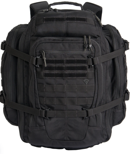 Dual density shoulder straps, double layered bottom, internal hook/loop mounting platform, and a fully functional hook/loop web platform compatible with MOLLE/PALS set this tactical pack apart from others in strength, reliability, and comfort for the wearer. With ample space for all of your gear, and featuring First Tactical’s new Hook & Hang Thru™ System, the Specialist 3-Day is the ideal backpack for longer missions.
