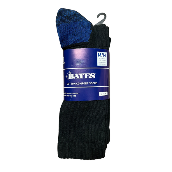3-Pack Cotton Crew Sock | Men's 4-8, Women's 6-9