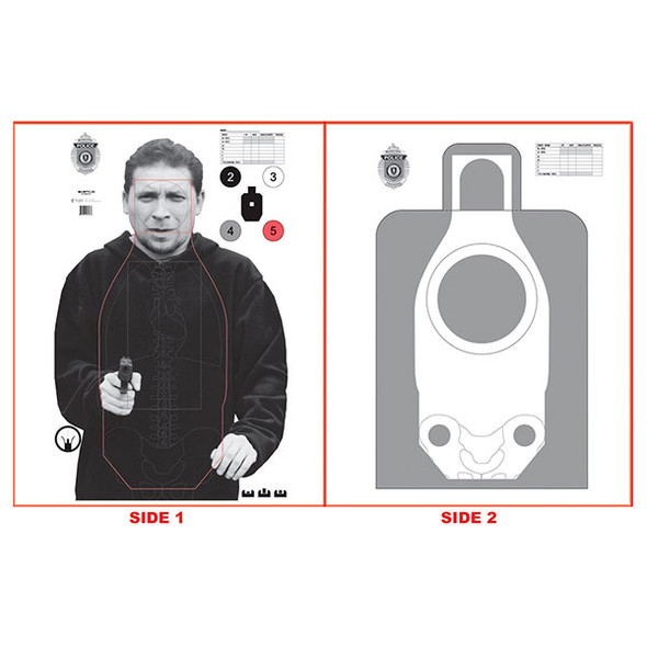 2021 MPTC-Massachusetts Two-Sided Qualification All-Weather Target | 100 Pack