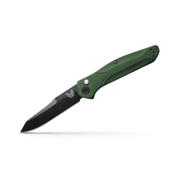 9400BK Auto Osbourne | Green Aluminum Knife