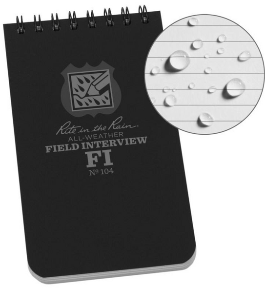 Field Interview Notebook 3"x5" | All Weather Paper
