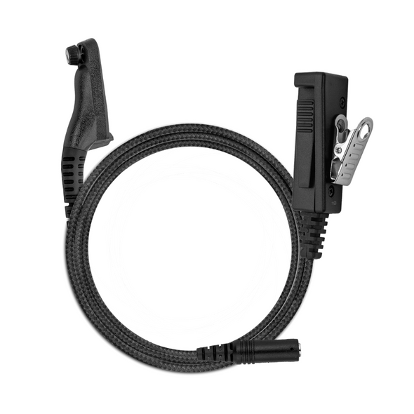 2-Wire Braided Fiber PTT | Noise Cancelling Mic | Motorola M12
