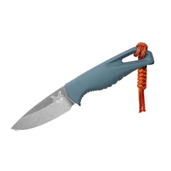 INTERSECT™ | Depth Blue Santoprene® Drop-Point Fixed Knife