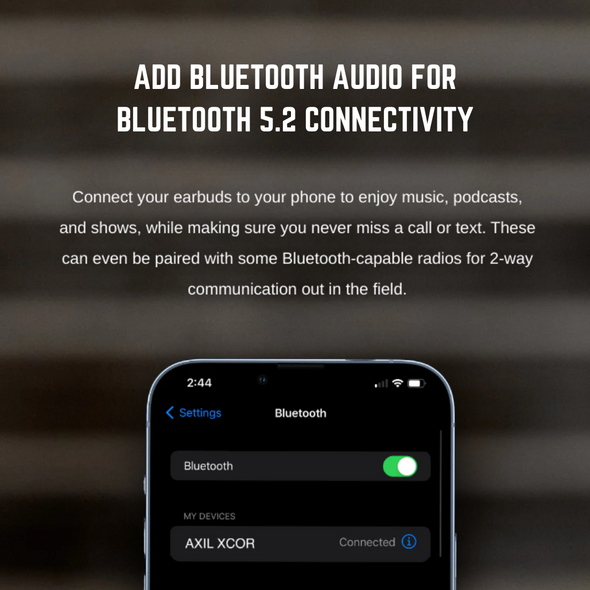 XCOR Ultimate Tactical Earbuds | Bluetooth Optional