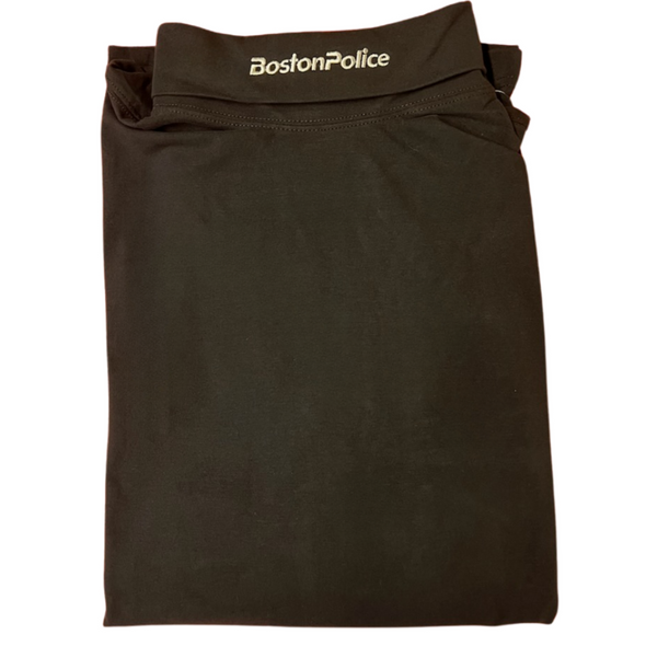Boston Police SILVER Embroidered Turtleneck