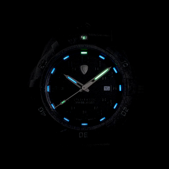 Carbon Composite Dive 1000 Series Watch in Green