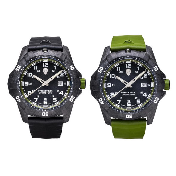 Carbon Composite Dive 1000 Series Watch in Green