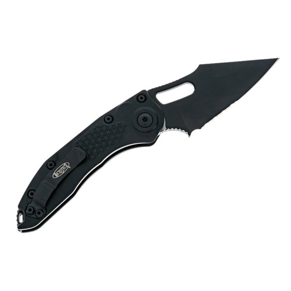 Stitch S/E All Black Partially Serrated Knife