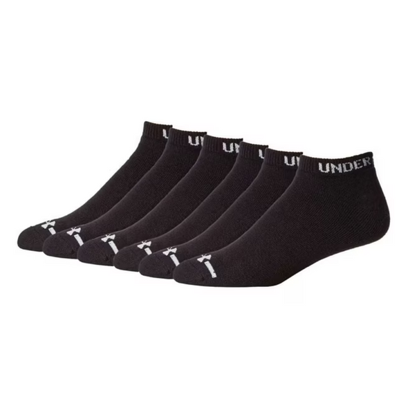 6-Pack UA Charged Cotton No Show Sock