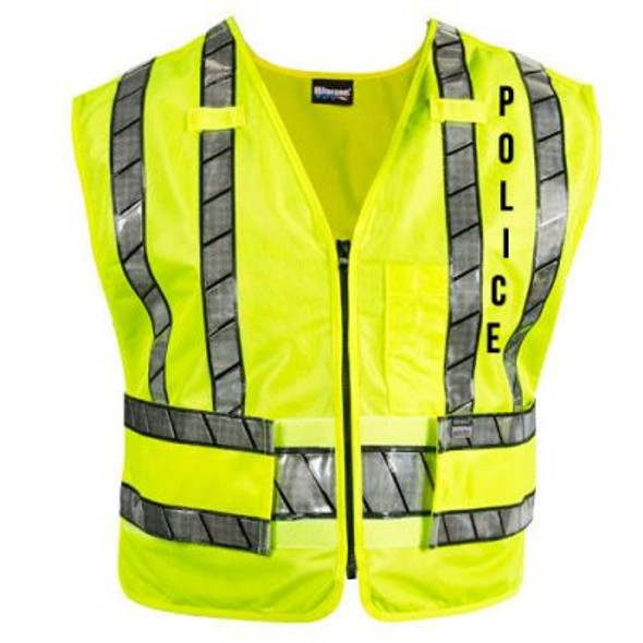 Oralite Zip-Front Safety Vest with POLICE Logo