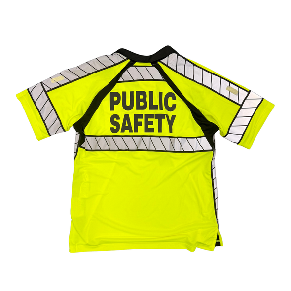 Hi-Vis Polo Shirt  | PUBLIC SAFETY Logo | Previously Patched Hi-Vis Polo Shirt  | PUBLIC SAFETY Logo | Previously Patched