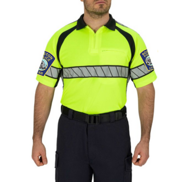 ANSI Certified Hi-Vis Polo Shirt | Boston Police