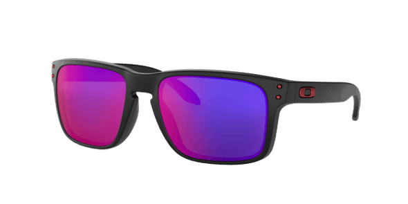 HOLBROOK Sunglasses | Red Iridium Lenses Matte Black Frame