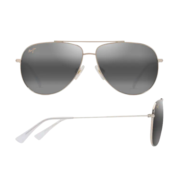 HAU OLI Polarized Aviator Sunglasses in Light Gold