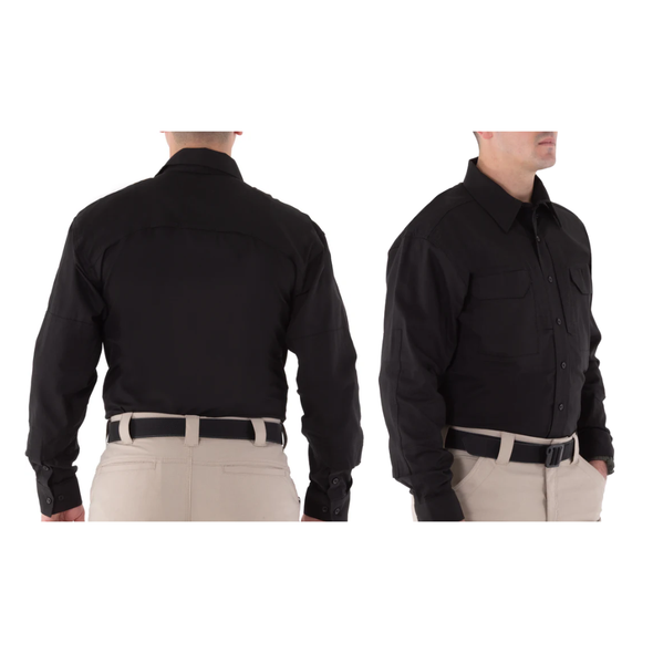 Men's V2 Tactical Long Sleeve Shirt in Black | XXL REG