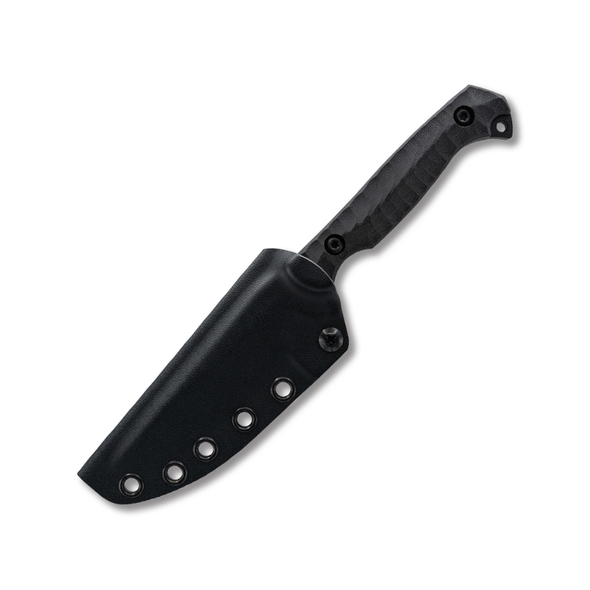 Krypteia S Fixed Blade 4 Inch Plain Socom Black Drop Point