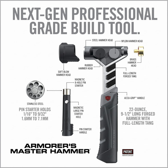Armorer’s Master Hammer™ and Accu-Punch® 11-Piece Standard Pin Punch Set