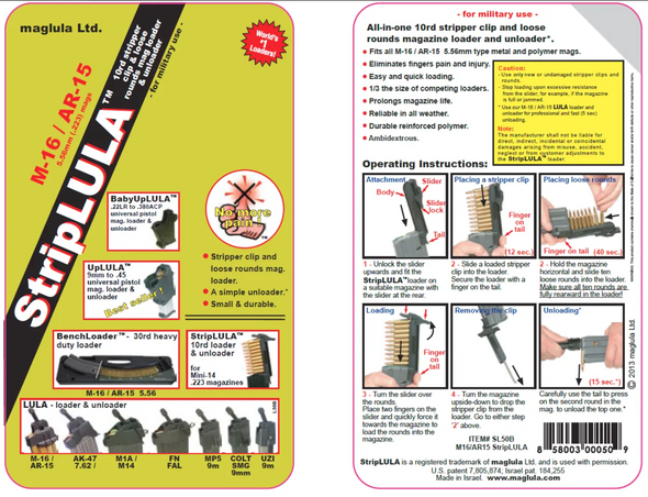 StripLULA Magazine Loader | M4 / AR15 5.56 / .223