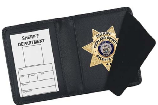 Bi-fold ID and Badge Wallet in Leather Bi-fold ID and Badge Wallet in Leather