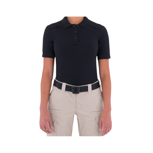 The First Tactical Women’s Cotton Polo is ready for anything. With its lightweight, fade-resistant cotton knit, pen pockets and running side gusset for maximum movement, you will look as sharp as you feel on the job, even in the most active of scenarios.
