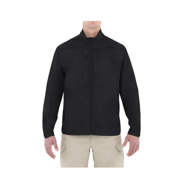 This multi-purpose jacket is perfect for any situation and lightweight enough to take everywhere. Nylon ripstop gives you a sturdy, water repellent layer, with a full zip through neckline and fast access shoulder mic loops for security and convenience you can rely on.