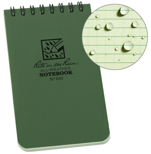Top Spiral Notebook 3"x5" | All Weather Paper