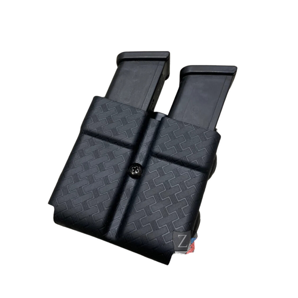 Traditional Glock 9/40 Double Mag Case | Basketweave Traditional Glock 9/40 Double Mag Case | Basketweave