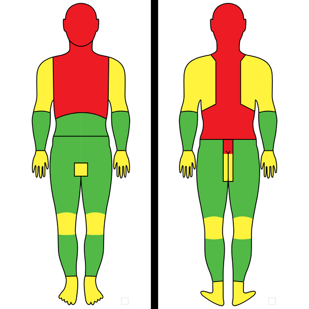 Target | "LESS LETHAL" on Heavy Cardstock (2 Piece) | 50 / Case