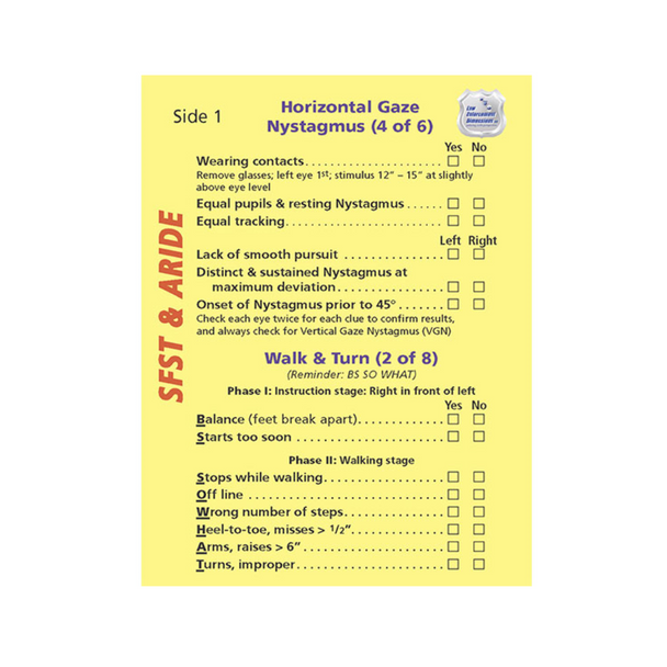 2025 SFST/ARIDE Card