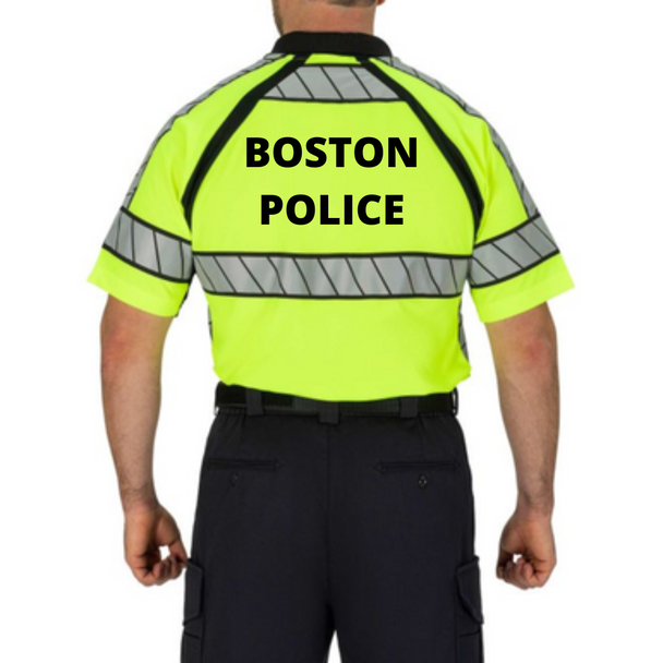 ANSI Certified Hi-Vis Polo Shirt | Boston Police