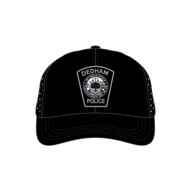 Black Hat w/ Patch and Flag | Dedham Police
