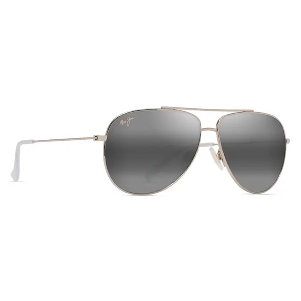 HAU OLI Polarized Aviator Sunglasses in Light Gold